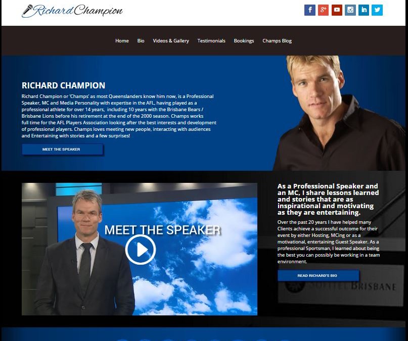 Richard Champion Media Personality, MC & AFL Expert