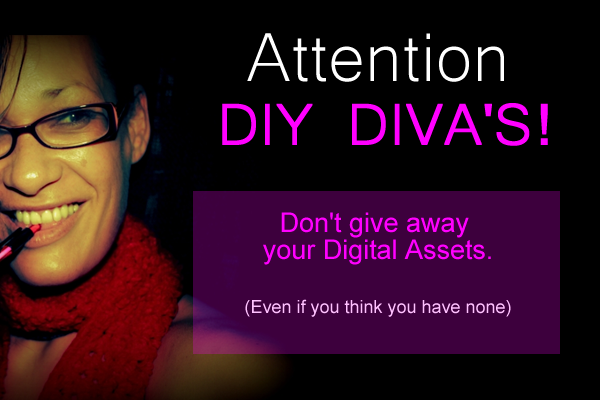 DIY DIVA - Advice to get control of your digital assets.
